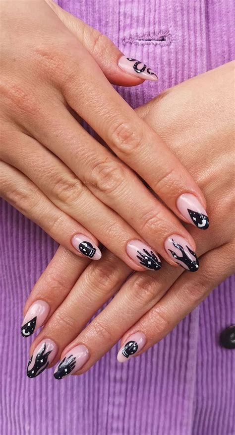 40 Cute Halloween Nail Designs Mixed Witch Tip Nails I Take You