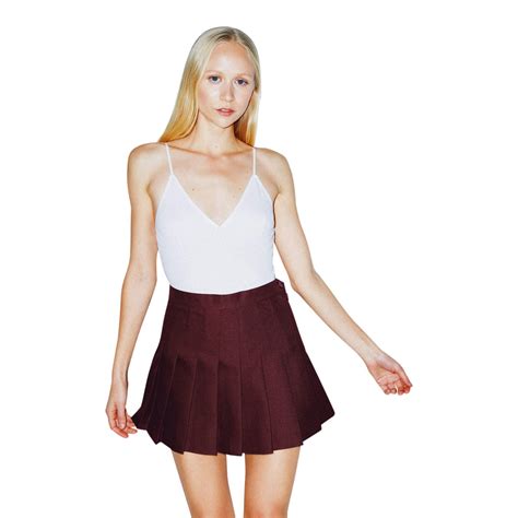 American Apparel Gabardine Tennis Skirt In Red Save 71 Lyst