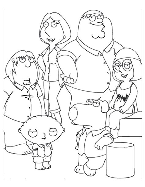 Family guy coloring book unique free printable family guy coloring. Family Guy Coloring Pages