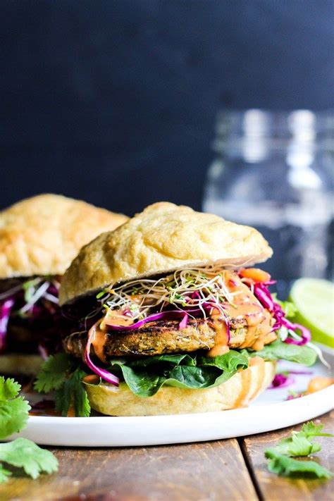 These Vegan Asian Veggie Burgers Are Full Of Flavor Plant Protein