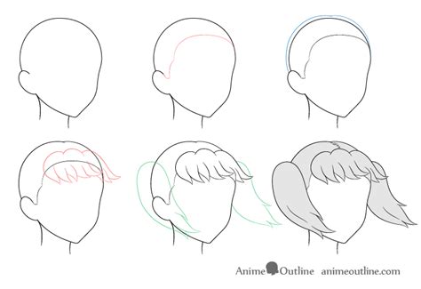How To Draw Pigtails Step By Step