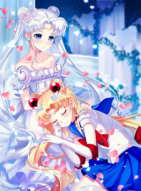 Tsukino Usagi Sailor Moon And Princess Serenity Bishoujo Senshi Sailor Moon Drawn By Felicia