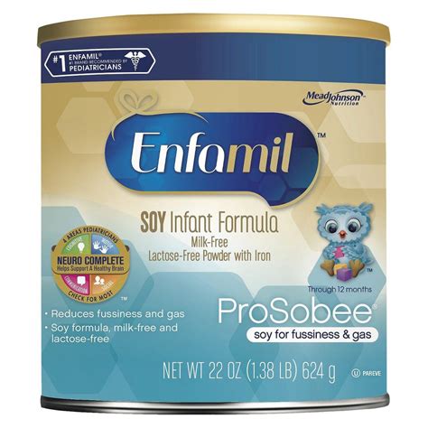 Enfamil Prosobee Soy Infant Formula Powder 22 Oz Baby Formula