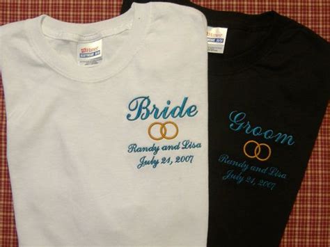 Bride Groom T Shirts Monogrammed On Etsy 2299 Bride Groom Bride