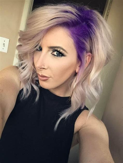 stylist selfie formula for this gorg purple to platinum melt hair color purple stylish hair