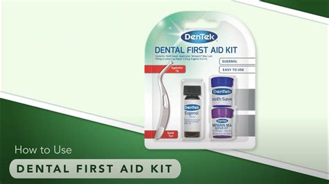 How To Use Dentek First Aid Emergency Tooth Repair Kit Youtube