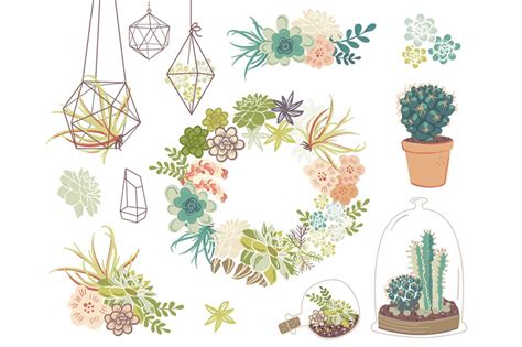Pinterest helps you discover and do what you love. Wedding Succulents Floral clipart | Art, Drawings ...