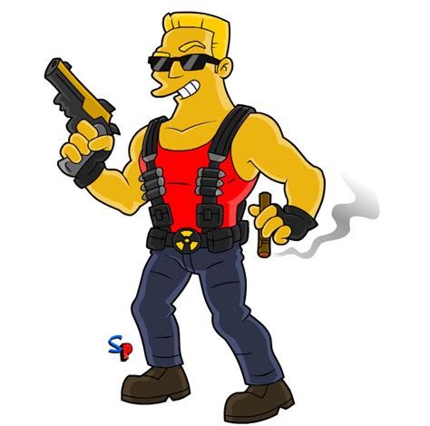 Como achar seu estilo de desenho. Duke Nukem desenhado no estilo dos Simpsons | Jogorama