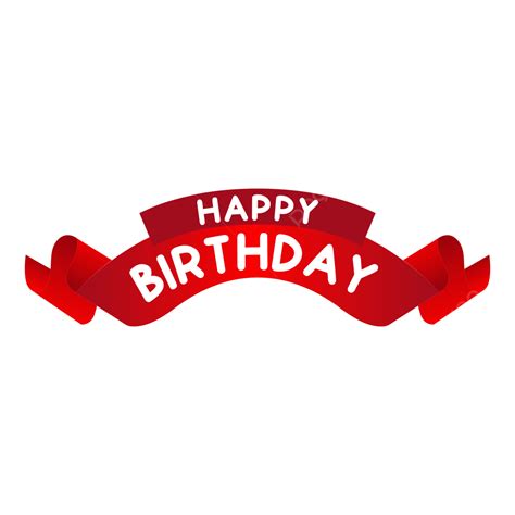 Happy Birthday Design Vector Png Images Happy Birthday Red Banner