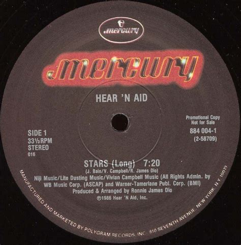 Tapios Ronnie James Dio Pages Hear N Aid 12 Single Discography