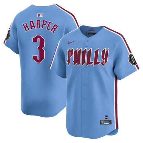 Bryce Harper Philadelphia Phillies Blue 2024 City Connect Limited City