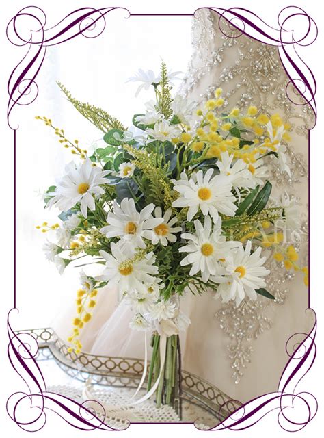 Daisy Bridal Bouquet Artificial Bridal Bouquets