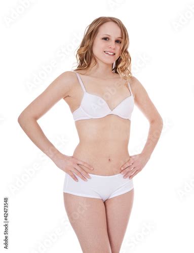 attraktives mädchen in weißer unterwäsche stockfotos und lizenzfreie bilder auf