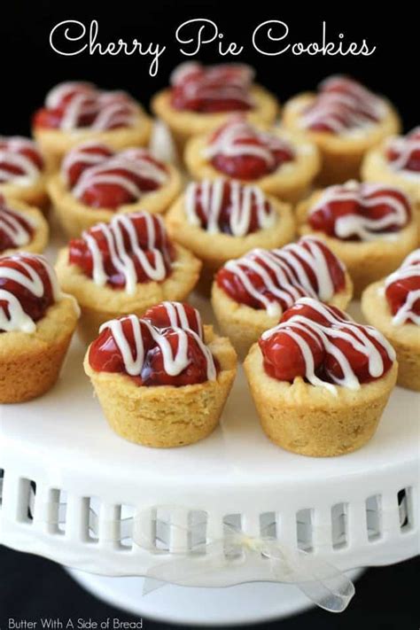 So easy and fun to make! CHERRY PIE COOKIES - Butter with a Side of Bread