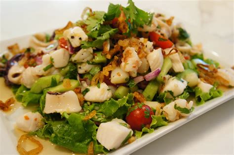 In thai cuisine these are called yam, tam, lap and phla. THE MARY BUFFET: Thai Seafood Salad