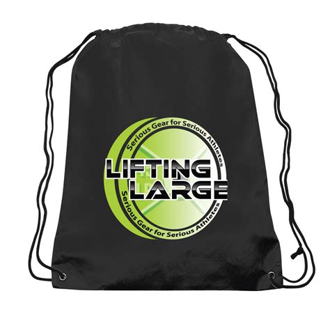lifting large black drawstring bag carry   powerlifting gear