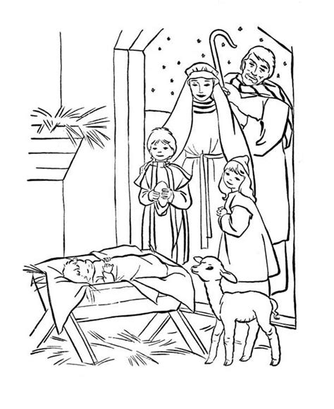 Christmas coloring pages nativity precious moments color jesus. Depiction Of Baby Jesus Nativity Coloring Page : Kids Play ...