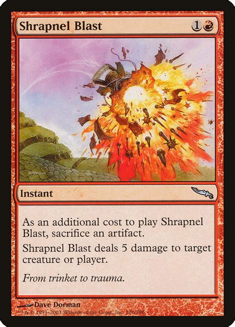 Shrapnel Blast Magic Card