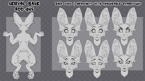 Serval Base Additions: Backview and Headshots