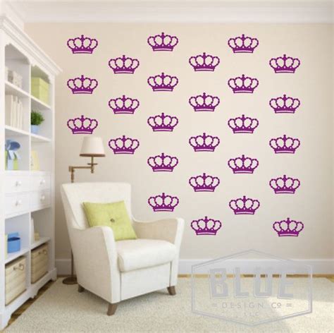Crowns Vinyl Wall Decals Crowns Decal Nursery Crowns Wall Etsy
