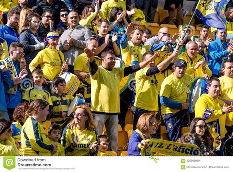 Villarreal down man united on penalties to. Fans At The La Liga Match Between Villarreal CF And FC ...