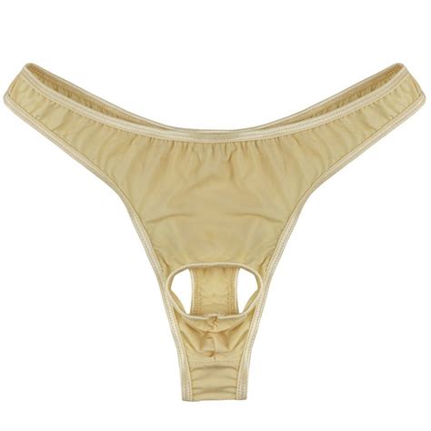 Buy Freebily Men S Sexy Jock Strap Briefs Open Front Hole Underwear G String Thongs Online At
