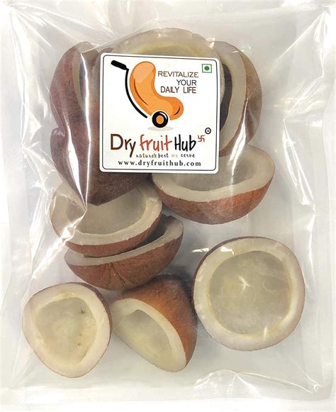 Dry Fruit Hub Dry Coconut 500gm Dry Coconut Halvesdry Coprakhopradry