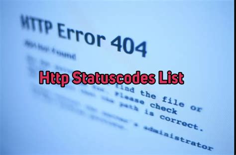 Status Codes Detailed List With Explanation