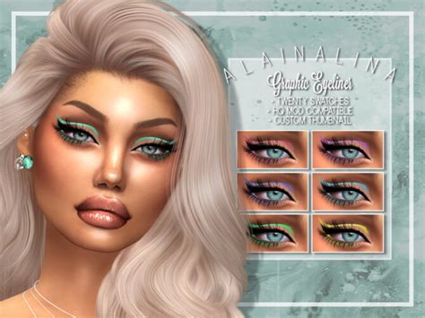 Graphic Eyeliner At Alainalina Sims 4 Updates