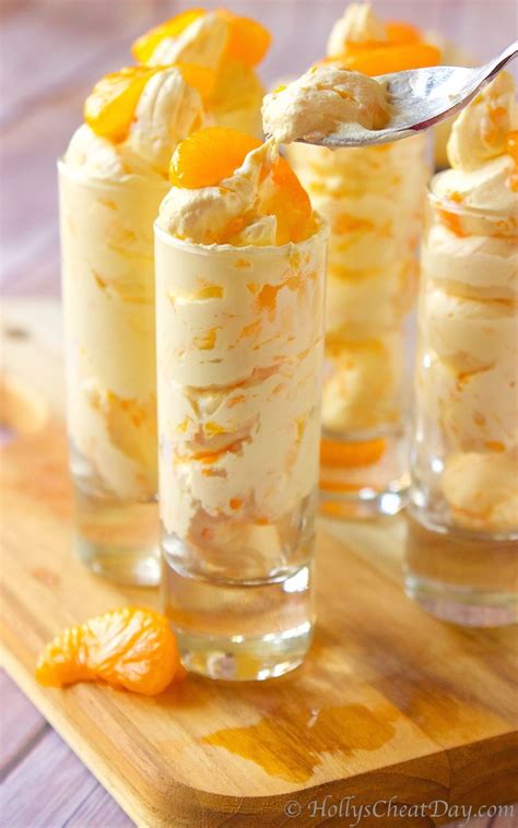 {recipe} party ready tiramisu and other desserts in a shot glass. Mandarin Delight Dessert Shots | Recipe | Dessert shots ...