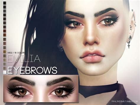 Eyebrows In 18 Colors Found In Tsr Category Sims 4 Facial