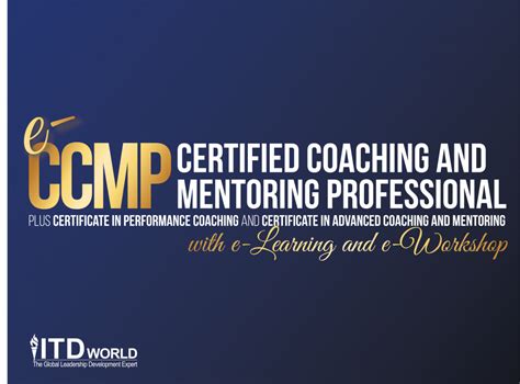 Certified Coaching And Mentoring Professional Ccmp Certification