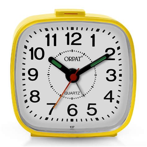 Ajanta Orpat Time Piece Buzzer Alarm Clock Tbb 137 Yellow Indic Brands