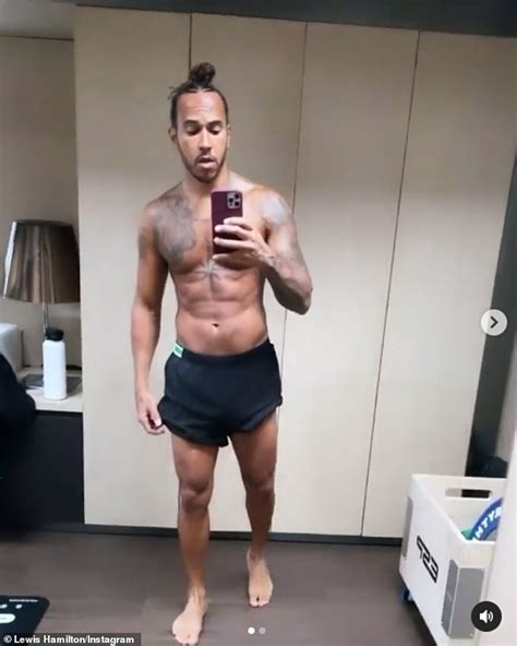 Lewis Hamilton Showcases His Muscular Physique As He Says He Has Always Been That Skinny Dude