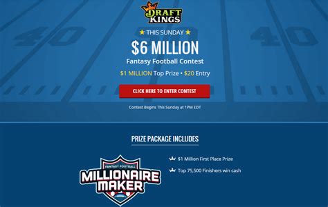 Welcome to draftkings promo code page, where you can enjoy great savings with current active draftkings coupons and deals. 100% deposit match up to $600 and 1 free entry for a paid ...