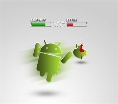 Android Beat Apple 壁紙