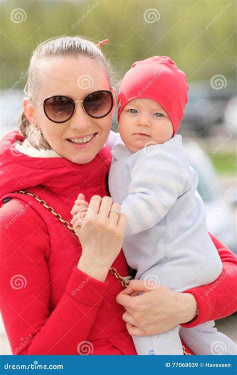 Six Months Old Baby With Mother Stock Image Image Of Mother
