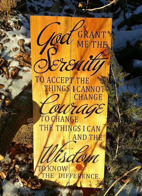Serenity Prayer Sign God Grant Me The Serenity Rustic Etsy Canada