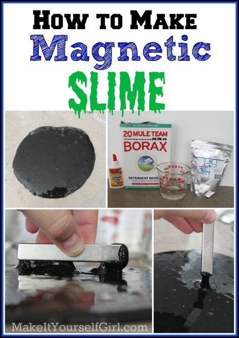 How To Make Magnetic Slime With Images Slime Science Project Slime