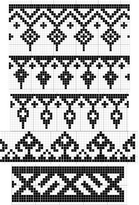 Please let me know if any of the patterns are not clear when printed. Charted Patterns from Medieval Egypt - Pattern Darning ...