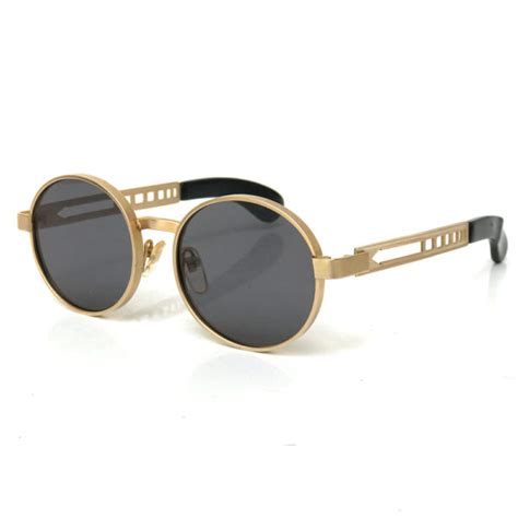 Vintage Round Gold Metal Sunglasses Hi Tek Ht 3002 Hi Tek Webstore