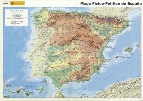 España Mapas Físicos Y Políticos 2013