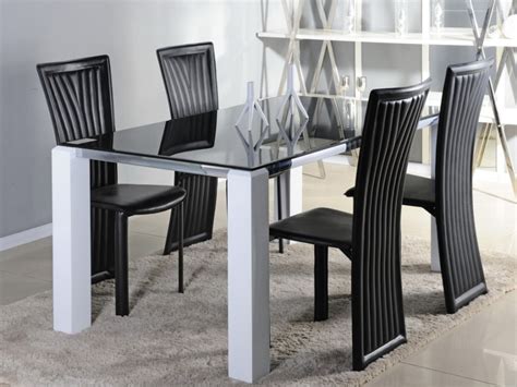 Casas de madera modernas con techo plano. Mesa De Comedor Moderna Poliuretano Y Vidrio Ref Irene ...