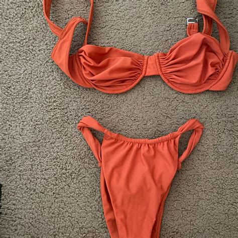 Belle Swim Burnt Orange Bikini Set Gem