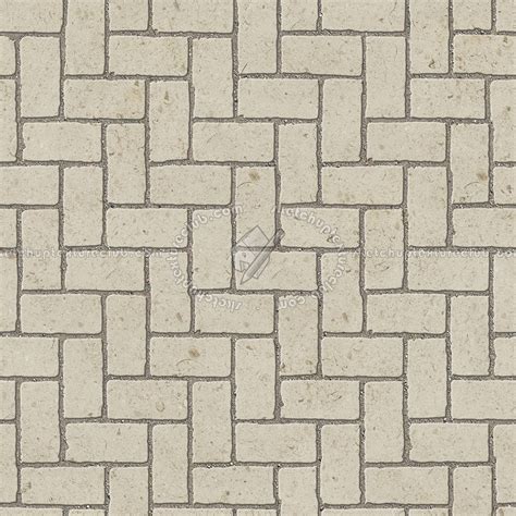 Stone Paving Outdoor Herringbone Texture Seamless 06559