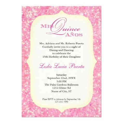 Invitations Templates For Quinceaneras In Spanish 7 Templates Example Templates Example