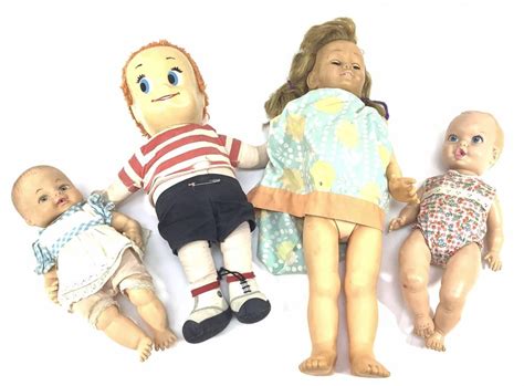 Lot 4 Vintage Dolls Babies Matty Talking Doll