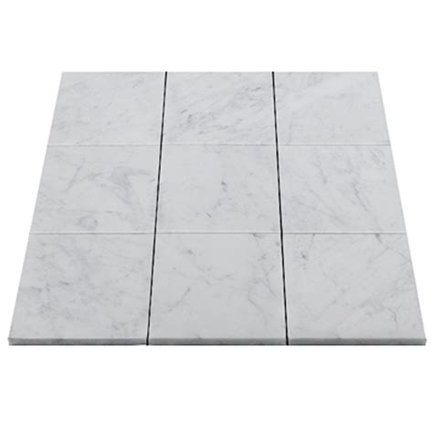 4 X 4 Italian Carrara Marble Tile Honed