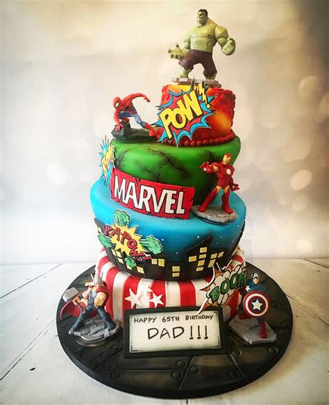 Marvel Vs Dc Birthday Cake Avengers Birthday Cakes Marvel Birthday