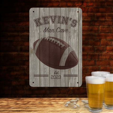 Personalized Man Cave Football Sign Tsforyounow